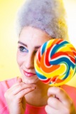 Cotton Candy Hair and Lollipop  Inspired Editorial Shoot by Lucy L Photography LLC