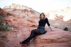 Las Vegas Senior Session in Red Rock- Lucy L Photography