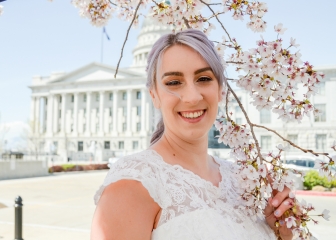 Bridal Pictures with Blossoms and Celebrate Everydayby Kait Mikayla Photography--24