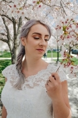Bridal Pictures with Blossoms and Celebrate Everydayby Kait Mikayla Photography--3
