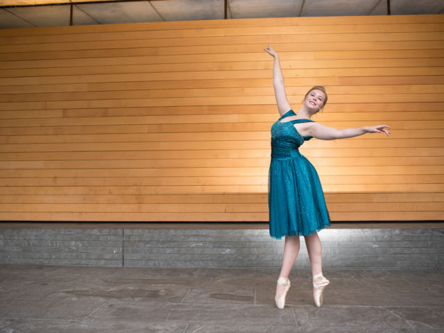 Utah Senior Shoot- Krista Ballerina in Downtown Provo by Lucy L