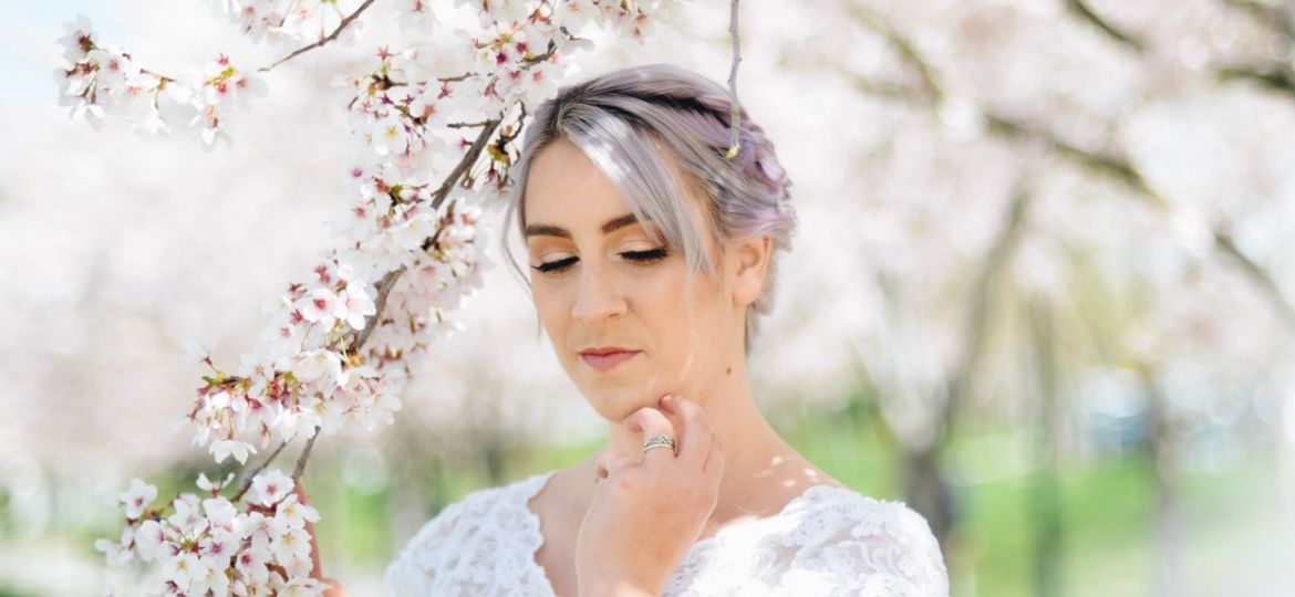 Bridal Pictures with Blossoms and Celebrate Everydayby Kait Mikayla Photography--33