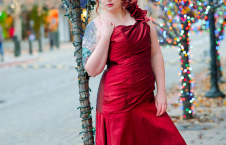Burgundy Red Formal Dress- One Shoulder Strap