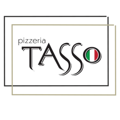 pizzeria tasso logo-white background