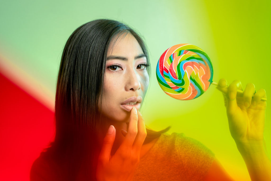 Oh Lolly, Lolly: Lollipop Photoshoot with Fun Gel Photography in Sugar Editorial Series