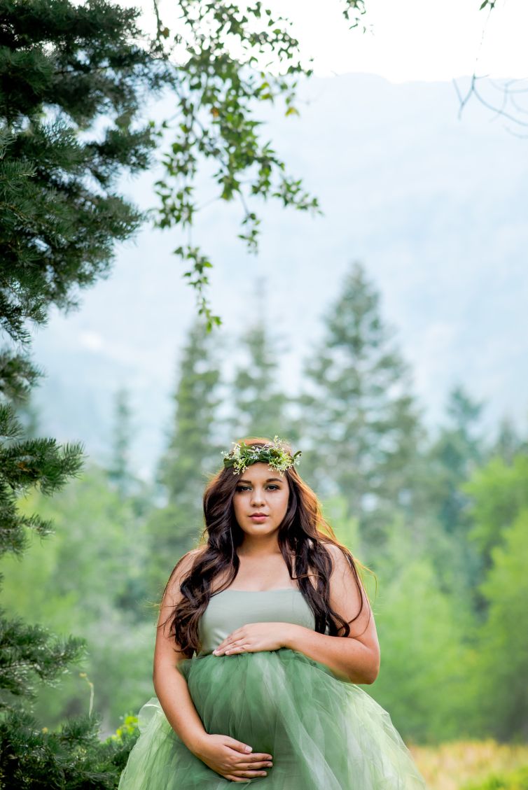 Teane Fairy Woodland Maternity Session Provo Canyon by Lucy L Photography LLC