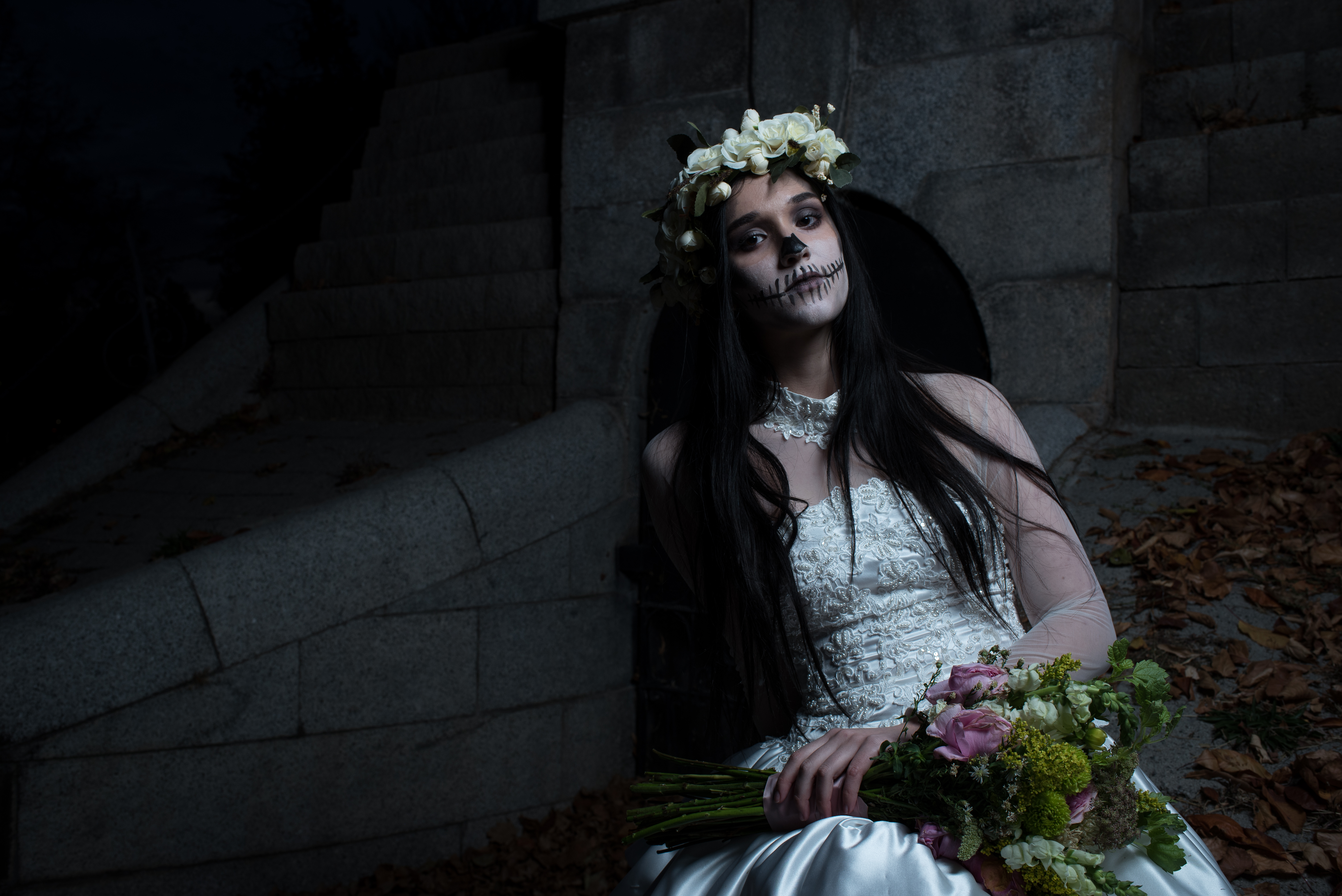 Creative Halloween Shoot: Skeleton Bride Portrait Photography with ...
